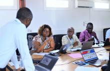 Gaël Kaniki Kalala co-anime les laboratoires d'expérience sur la gestion du capital humain en direction du personnel de l'OMS en RDC