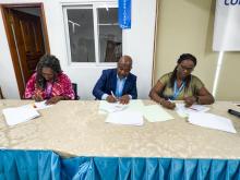 Assinatura do relatório da missão de avaliação