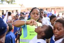 Polio vaccination underway at Makawa Primary School