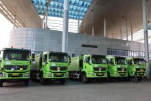 Specialized waste management vehicles donated by The Global Fund 