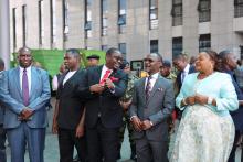 WHO Malawi Rep, Deputy Minister of Health, Deputy Minister Of Education, Minister of Local Government and Ministry of Health presence gave a strong message to the public