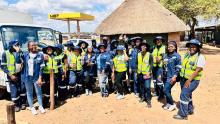 Door to door fever survey campaign in Capricorn District, Limpopo by the environmental health practitioners, spraying team and microscopists. Credits: Ms Mabatho Mogadime, NMP South Africa