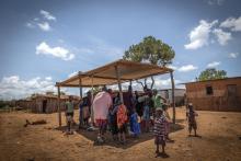 Lolmolong village is visited by a mobile health clinic. ©WHO / Genna Print