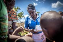 Lucy Makena, a reproductive health officer from a mobile outreach clinic. ©WHO / Genna Print
