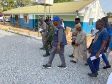 WHO, local authorities and partners inspecting health infrastructure during a field mission.