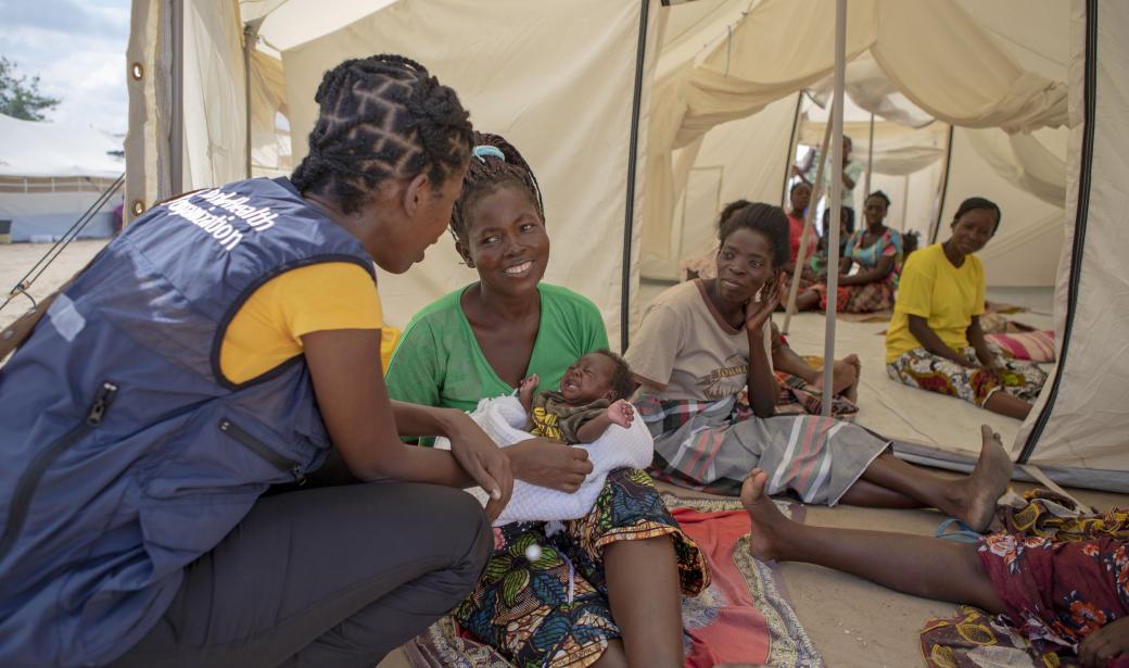 _WHO-PHOTO Emergencies Mozambique Dondo Community engagement photo05 Baby Maravilha (means AMAZING beacuse of the time that she was born, 1 month agin at the start of the cyclone storm.  11APR2019 Nieuwenhof