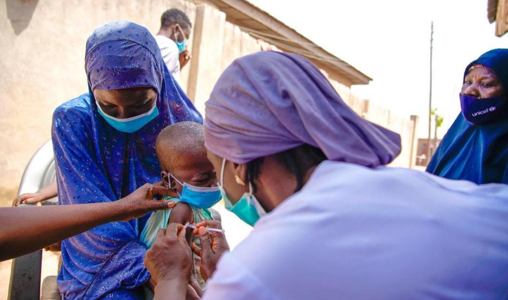 A child been vaccinated with Men A at Fadipe settlement, Chanchaga LGA, Niger state.jpg