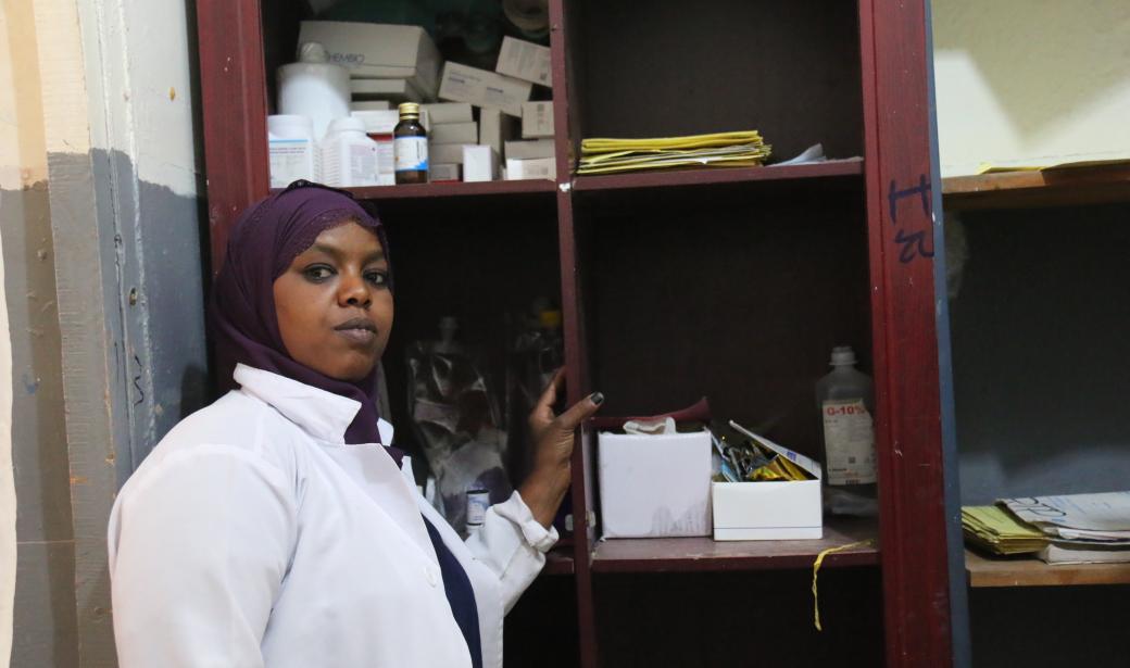  Nurse Anisa DhiAbide at Karamara Hospital Stabilization Center