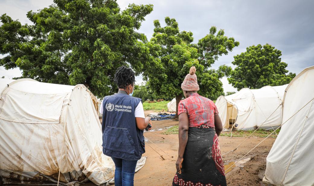 Camp set in sourthern Malawi, the area hardest hit by Tropical Storm Ana and then cyclone Gombe back in January and March 2022, respectively.