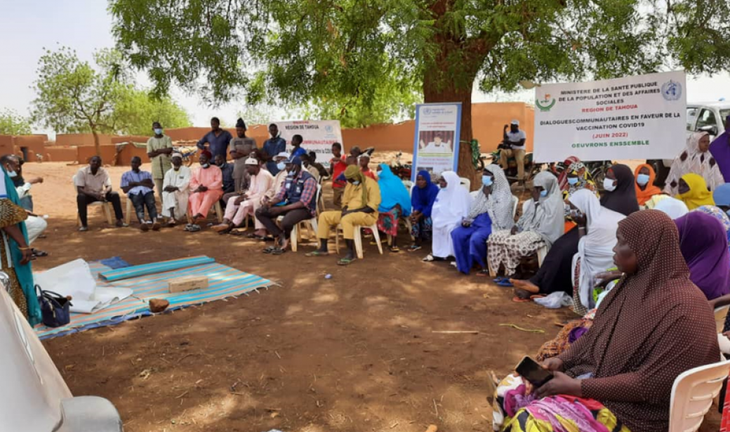 Participation des personnes âgées et leaders au village de Affala 