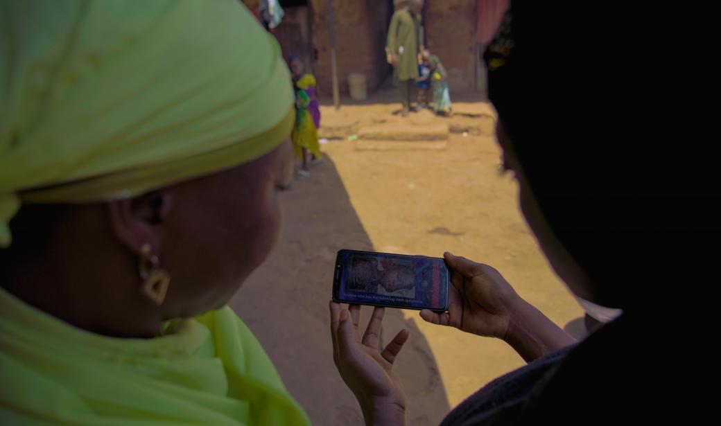 Bilikisu educating women on Vaccine-preventable diseases using AVADAR