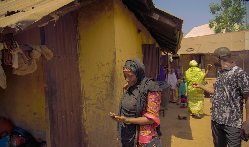 Community home visit and sensitization efforts by Bilikisu and Tude