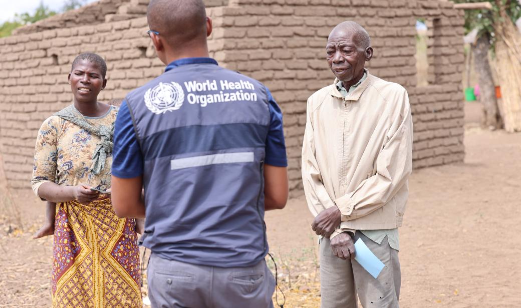 WHO staff supporting OCV campaign in the field