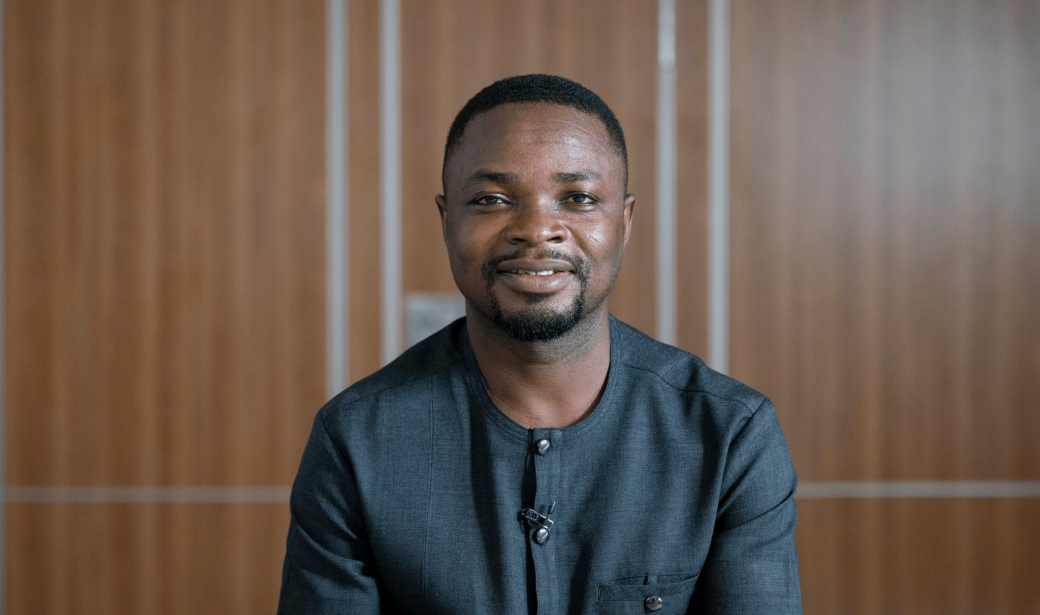 A participant sharing experience