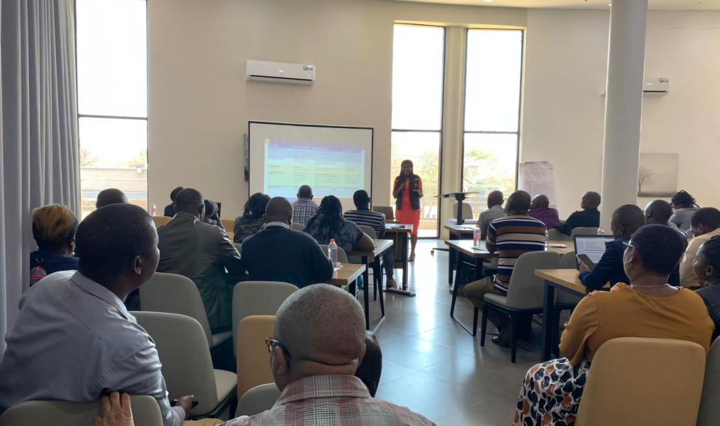 WCO presenting during the Mpox Training of Trainers Workshop in Lilongwe    