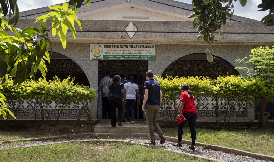 Arrival at North Tongu District Health Directorate