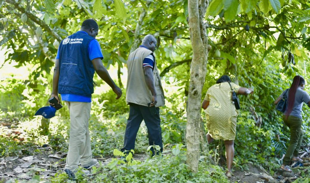 Teams going through hard-to-reach areas