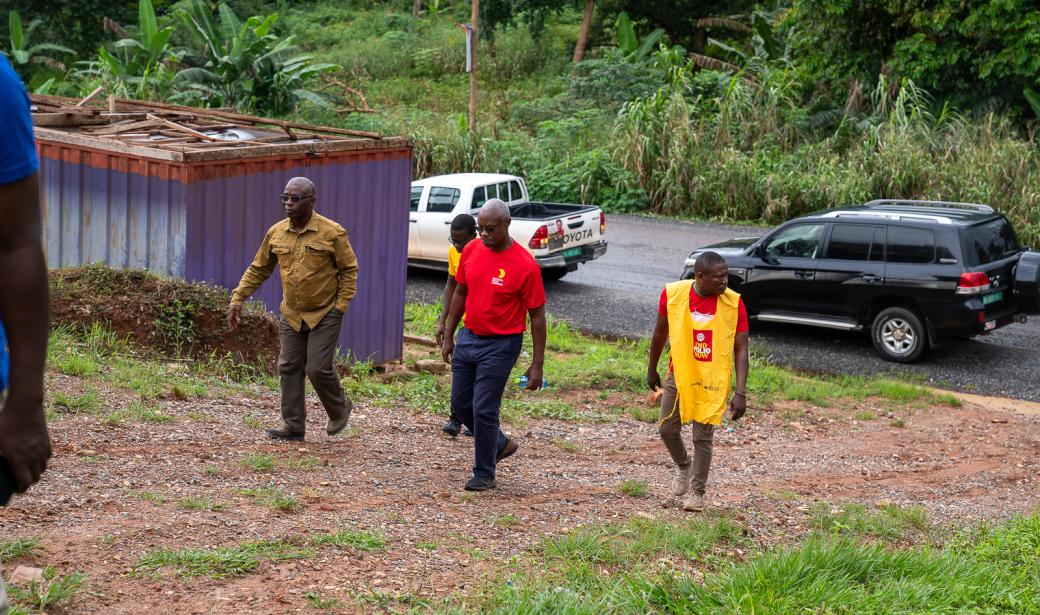 The team moving from community to community 