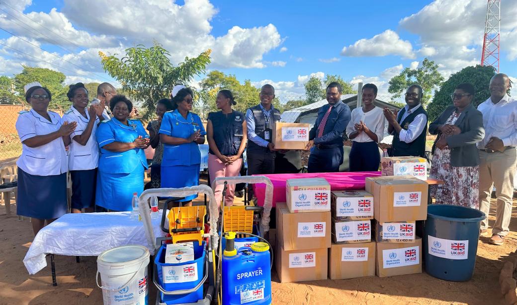 In swift response to the mpox outbreak, WHO Malawi with support from UK in Malawi erected an Emergency Treatment Unit at Kamuzu Central Hospital in Lilongwe and donated various supplies to manage and curb the spread of mpox in Malawi