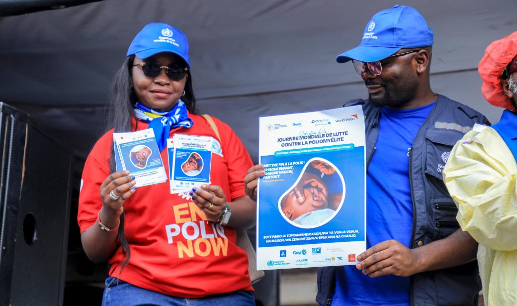 Poliomyélite : À Goma dans l'est de la RDC, une caravane motorisée va à la rencontre des communautés 