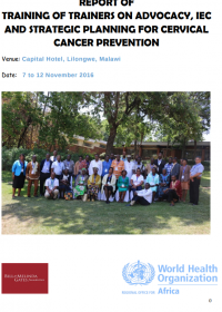Training of Trainers on IEC Advocacy and Strategic Planning report