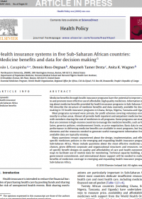 More publications: Essential Medicines