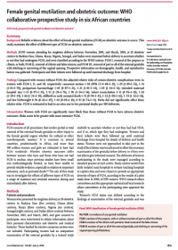 Female genital mutilation & obstetric outcome: WHO collaborative prospective study in six African countries