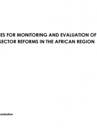 Guidelines for Monitoring and Evaluation of Health Sector Reforms in the African Region 