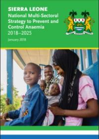 National Multi-Sectoral Strategy to Prevent and Control Anaemia (2018-2025) 