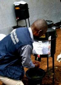 Hand-washing in Chlorine solution 