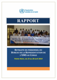 Rapport de la retraite du Bureau OMS Congo 2019
