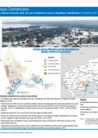 Aperçu de la réponse sectorielle santé face aux inondations en cours en RCA - Aperçu du 9 novembre 2019