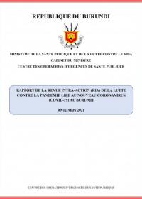 Rapport de la revue intra-action (RIA) de la lutte contre la pandémie liée au nouveau coronavirus (covid-19) au Burundi