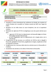 Riposte à l’épidémie de COVID-19 au Congo : Rapports de situation