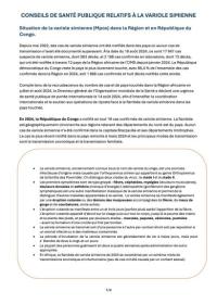Conseils de santé publique relatifs à la variole simienne