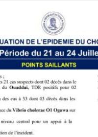 RAPPORT DE SITUATION DE L’EPIDEMIE DU CHOLERA AU TCHAD