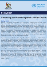 Policy Brief: Advancing Self-care in Uganda's Health System