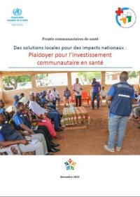 Couverture du document de plaidoyer