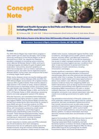 Nota Conceitual Sinergias entre WASH e a saúde para eliminar a poliomielite e as doenças transmitidas pela água, incluindo as DTN e a cólera