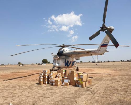 WHO delivers assorted lifesaving medical supplies to Mayom County in the Greater Unity Region to support flood affected communities.